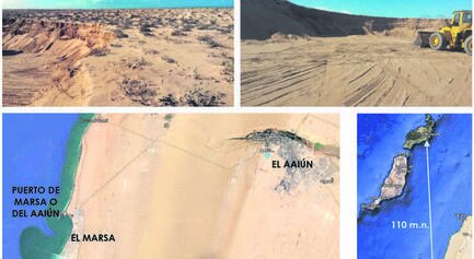 Arena (prohibida) del Sáhara para playas artificiales en Lanzarote
